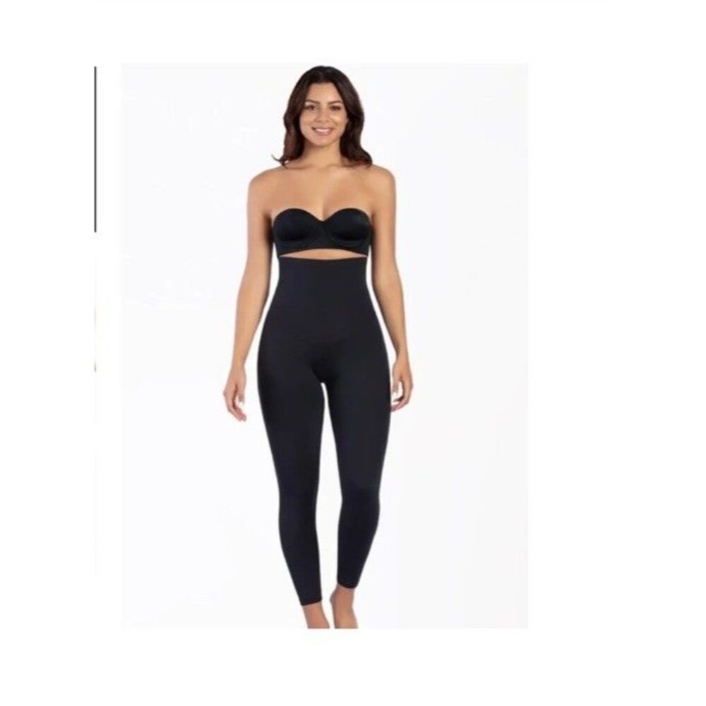 Curveez Womens L Stunning Shape High Waist Legging Black CUR49709 Slimming Firm